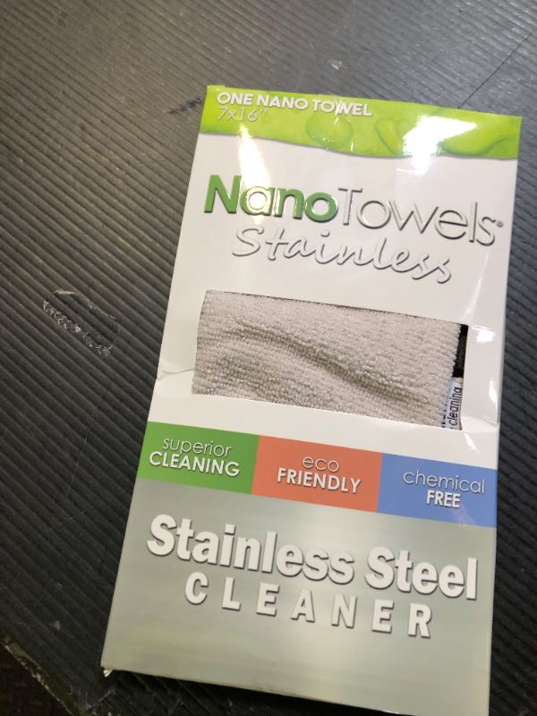 Photo 1 of Nano Towels Stainless Steel Cleaner | The Amazing Chemical Free Stainless Steel Cleaning Reusable Wipe Cloth | Kid & Pet Safe | 7x16 (1 pc)