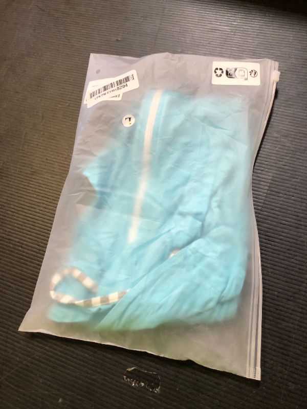 Photo 1 of ZIGJOY Shark-Fin Transition Swaddle - 0.5 Tog Rayon Made from Bamboo Sleep Sack Transitional Swaddle Sack Baby Wearable Blanket with 2-Way Zipper, Blue, 6-12 Months