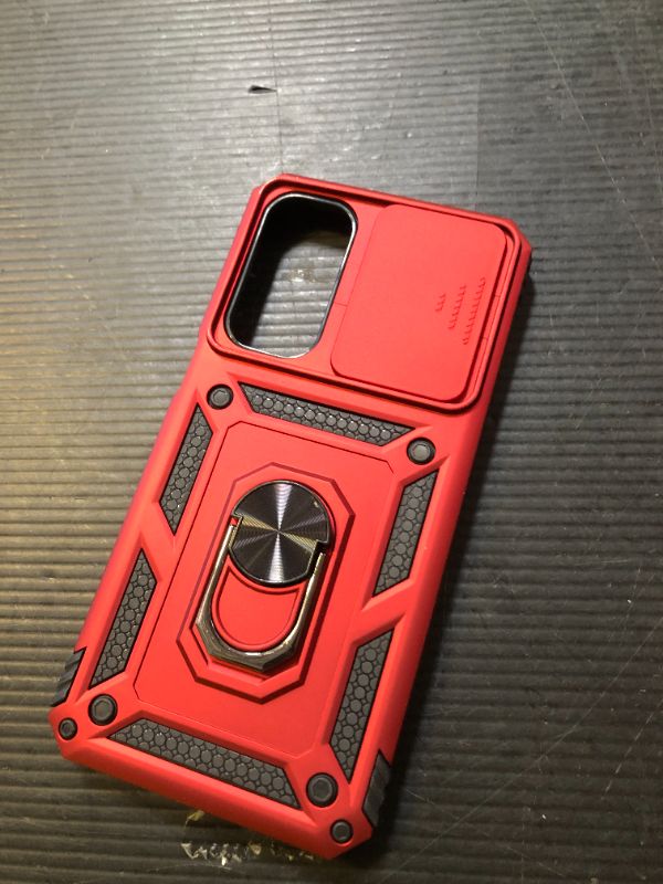 Photo 1 of SunStory Phone Case Compatible with Samsung Galaxy A16 5G Case with HD Screen Protector & Slide Camera Cover & Kickstand, [Military-Grade] Phone Case for Samsung A16 Phone (Red)