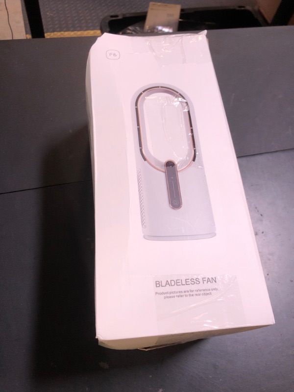 Photo 1 of KONSIDEN Desk Fan Bladeless, 11.8 Inch Office Fan Small, Quiet, 3 Speed Adjustment, Touch Control, Easy to Clean, Desk Fans Small Quiet, Ideal for Office, Living Room, Bedroom