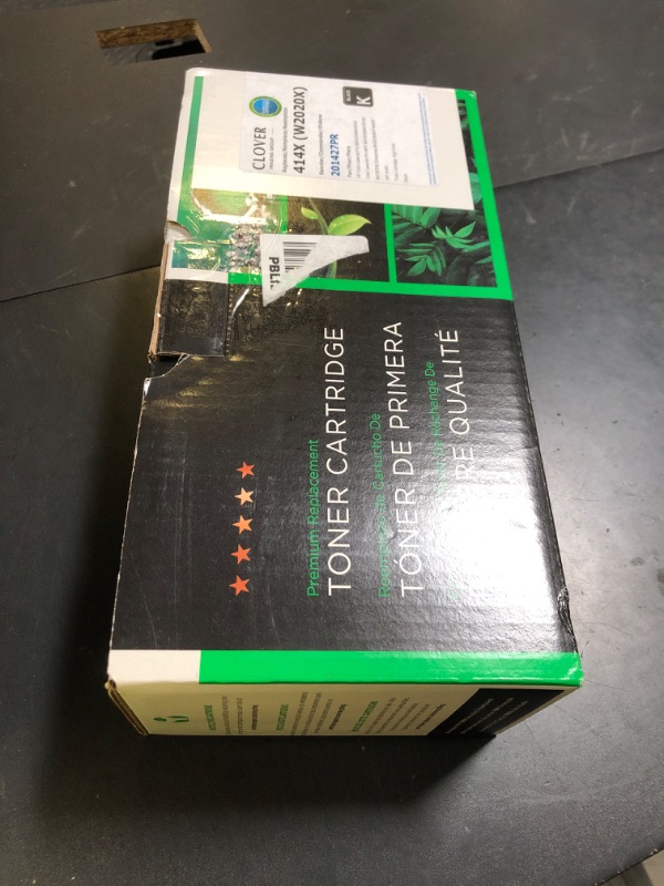 Photo 1 of Clover Remanufactured High Yield Toner Cartridge (Reused OEM Chip) Replacement for HP 414X (W2020X) Black