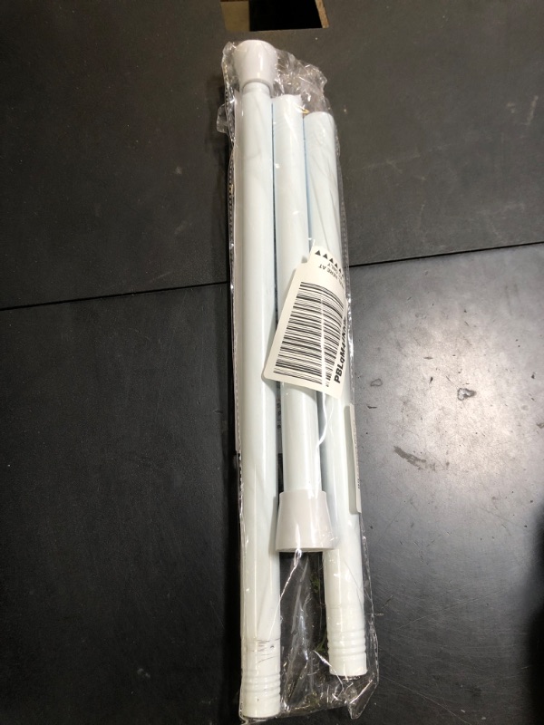 Photo 1 of White Tension Curtain Rod for Windows 28 to 48 inch Adjustable Expandable Pressure Spring Curtain Rod No Drilling Curtain Rod for Bedroom Doorway Closet Door