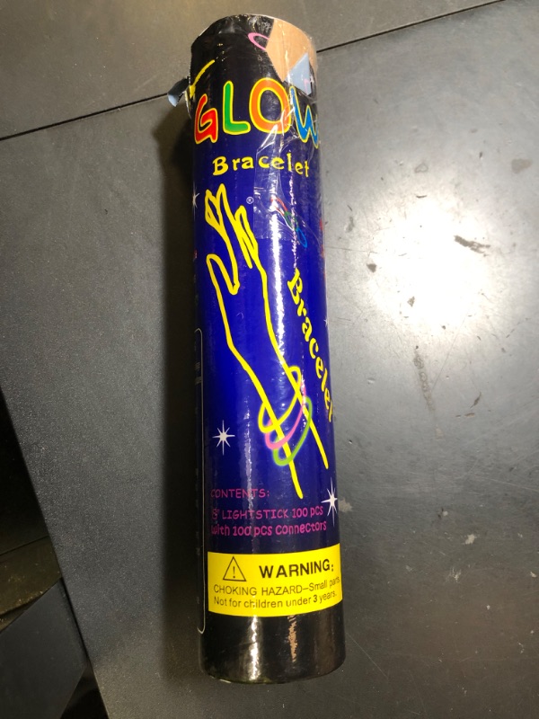 Photo 1 of 100 pk 8" Glow Sticks Bulk Party Favors, Light up Glow Necklaces & Bracelets in the Dark Party Supplies For Christmas Halloween 4th of July Birthday Neon Party (100 * Blue)