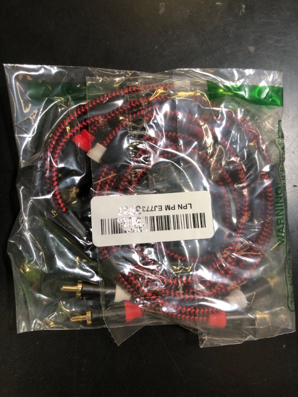 Photo 1 of RCA Cable 3Ft,2Rca Male to 2-Rca Male Audio Stereo Subwoofer Cable [Hi-Fi Sound] Nylon-Braided Auxiliary Audio Cord for Home Theater, HDTV, Amplifiers, Hi-Fi Systems,Speakers and etc(3Ft/1M)