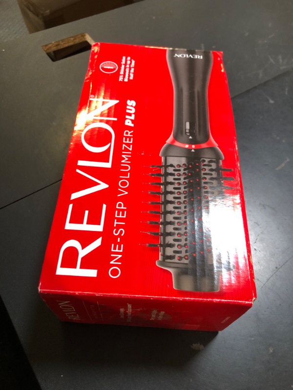 Photo 1 of REVLON One Step Volumizer PLUS Hair Dryer and Styler | More Volume, Less Damage, and More Styling Control for Easy and Fast Salon-Style Blowouts, Plus Travel Friendly (Black)
