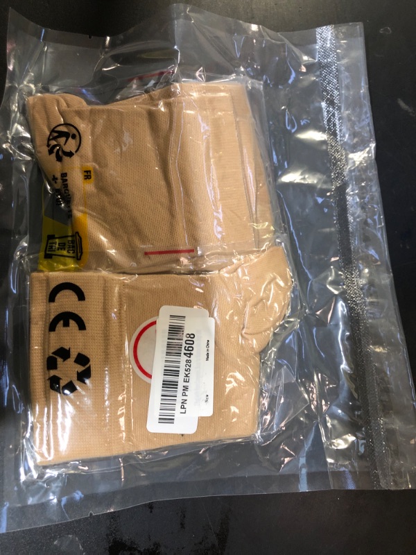 Photo 1 of ACTINPUT 2 Pack Ankle Brace Compression Sleeve 8-15 mmHg Open Toe ?ompression Socks Women&Men for Swelling,Plantar Fasciitis,Sprain Beige S/M
