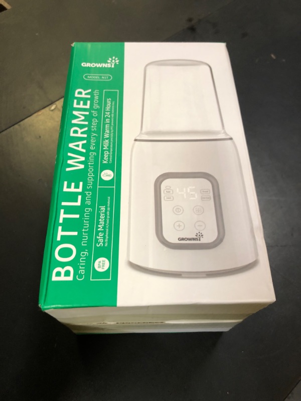 Photo 1 of Bottle Warmer, GROWNSY 8-in-1 Fast Baby Milk Warmer with Timer for Breastmilk or Formula, Accurate Temperature Control, with Defrost, Sterili-zing, Keep, Heat Baby Food Jars Function