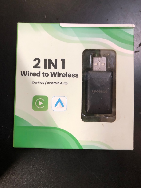 Photo 1 of Android Auto Wireless Adapter/Wireless CarPlay Adapter 2 in 1 Plug & Play Car Dongle Converts Wired to Wireless Carplay Fit for OEM Wired Carplay,5.8Ghz WiFi Fast Auto Connect & Online Update