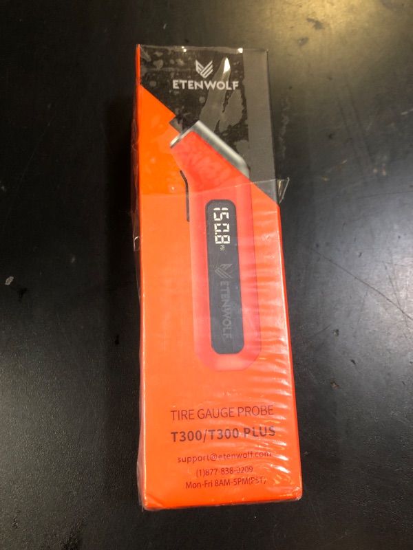 Photo 1 of ETENWOLF T300 Digital Tire Pressure Gauge 3-200 PSI, Industrial Tire Gauge Calibrated to ANSI B40.7 Grade 2A(Plus-Minus 0.5%), Replaceable AAA Batteries (Vivid Orange)