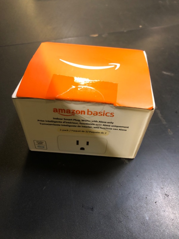 Photo 1 of Amazon Basics Smart Plug, Works with Alexa Only, 2.4 GHz Wi-Fi, No Hub Required, 2 Pack, White