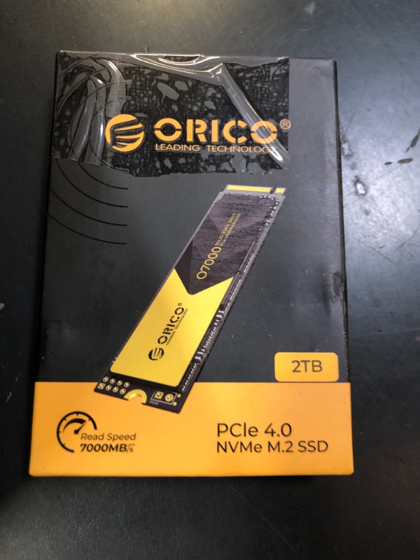 Photo 1 of ORICO 2TB NVMe SSD PCIe 4.0 - Up to 7000MB/s, M.2 2280 Internal Solid State Drive, Fast Heat Dissipation, Compatible with macOS Windows for Gamers and Creators-O7000