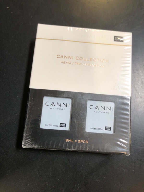 Photo 1 of CANNI 2Pcs Gel Nail Glue for Acrylic Nails Tips and False Nails Tips Gel Nail Polish, UV Lamp Cure