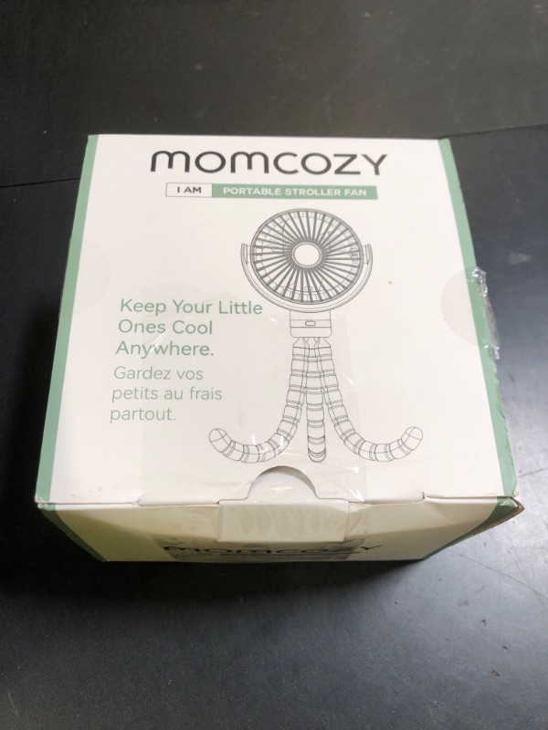Photo 1 of Momcozy Portable Stroller Fan, 8000mAh, 27H Ultra-long Battery Life, Detachable 4 Speed 360°Rotate, LED Night Light with 2 Modes, USB Rechargeable Handheld Cooling Fan for Travel, Car Seat, Bedroom