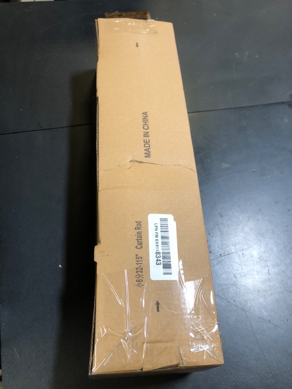 Photo 1 of TONIAL Curtain Rod 32 to 115 Inch, Telescoping Splicing 3/4 Drapery Rods for Windows Decorative Single Rod with Small Cap End, Antique Gold