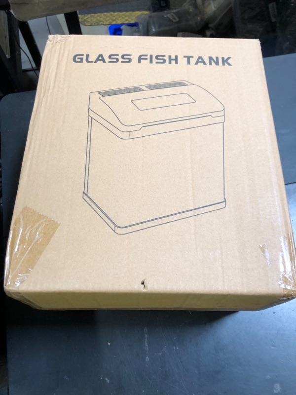 Photo 1 of Vimvins Betta Fish Tank 2 Gallon Glass Aquarium Starter Kit, Small Fish Tank with Filter and Light.