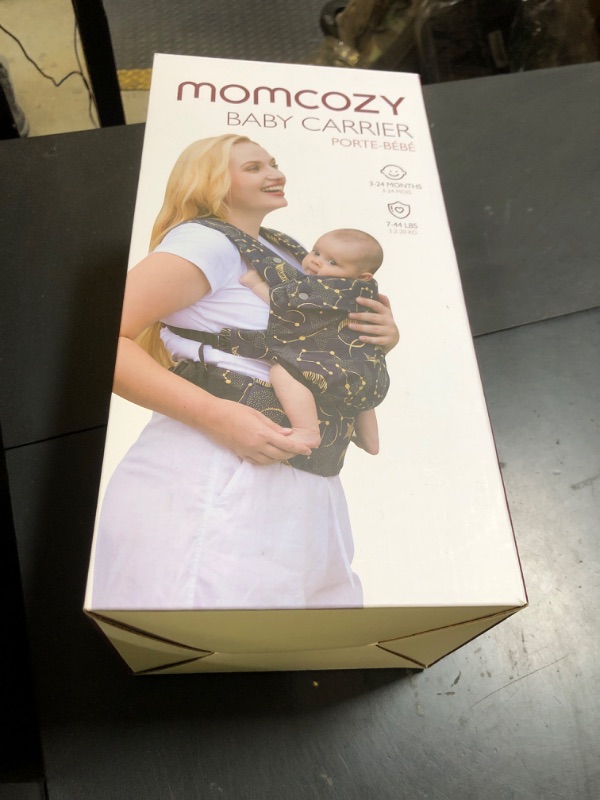 Photo 1 of Momcozy Baby Carrier - Ergonomic, Cozy and Lightweight Carrier for 7-44lbs, Effortless to Put On, Ideal for Hands-Free Parenting, Enhanced Lumbar Support, Purehug for Infant to Toddler, Black