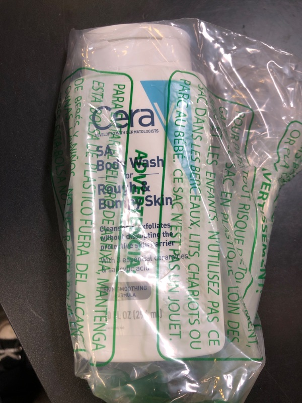 Photo 1 of CeraVe Body Wash with Salicylic Acid, Fragrance Free Body Wash to Exfoliate Rough and Bumpy Skin, Allergy Tested, 10 Ounce