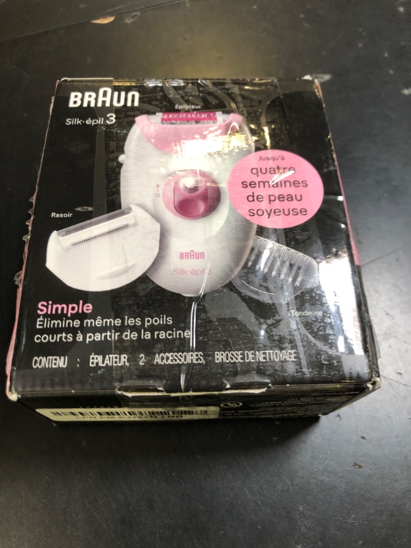 Photo 1 of Braun Epilator Silk-epil 3 3-270, Hair Removal Device, Epilator for Women, Shaver & Trimmer, Hair Removal