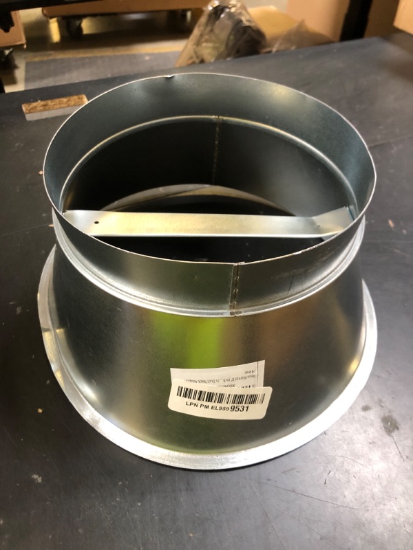 Photo 1 of Repa Market 8" Inch Round Galvanized Steel Air Diffuser Adapter - Connect Duct with Round Ceiling Diffuser - HVAC Ducting - Ventilation System Reducer Connector - Air Vent Covers Duct Neck Adapter