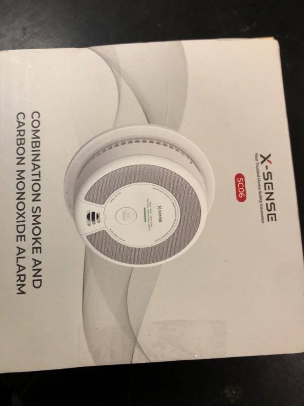 Photo 1 of X-Sense 2-in-1 Smoke and Carbon Monoxide Detector Alarm (Not Hardwired), 10-Year Battery-Operated Dual Sensor Fire & CO Alarm, SC06, 1-Pack