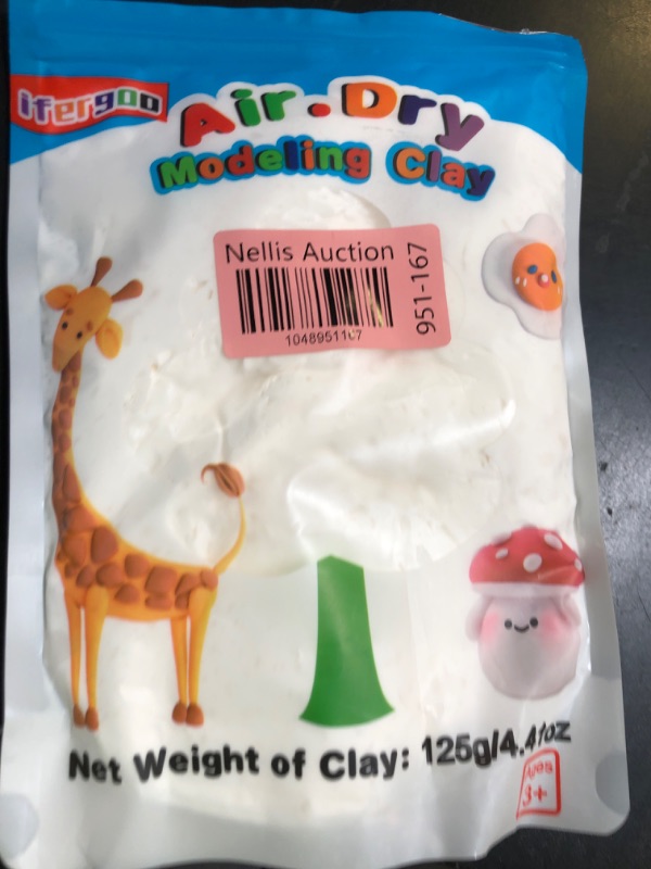 Photo 1 of ifergoo Modeling Clay, 24/36 Colors Air Dry Clay Best Gift for Kids, Super Light Magic Clay with Sculpting Tools and Project, No-Sticky and Non-Toxic (White Color)