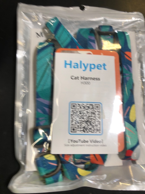 Photo 1 of Halypet Cat Harness and Leash Set, 3-in-1 Adjustable & Lightweight, Escape-Proof, Comfortable Soft Kitten Harness for Large Cats, Safe, Easy to Wear, Outdoor Walking Travel