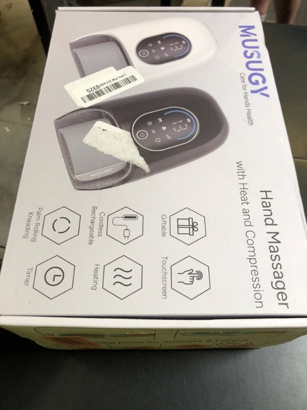 Photo 1 of Hand Massager with Heat and Compression : Full-Hand and Wrist Coverage with Touchscreen & Palm Roller – Designed for Daily Comfort at Home, Office, or Travel – FSA HSA Eligible