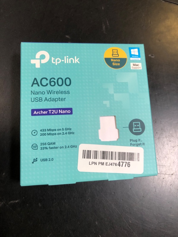 Photo 1 of TP-Link Nano AC600 USB Wifi Adapter(Archer T2U Nano)- 2.4G/5G Dual Band Wireless Network Transceiver for PC Desktop, Travel Size, Supports Windows (11,10, 8.1, 8, 7, XP / Mac OS X 10.9-10.14)