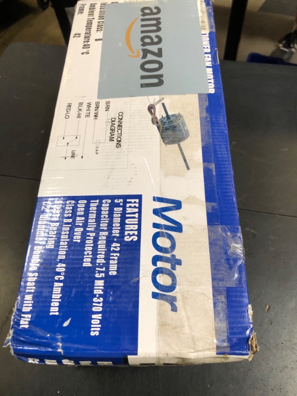 Photo 1 of RV AC Fan Motor Replaces Fasco D1092, 1468-306, 7855MVA-A11U, Y6L457D01L, 1468A3069, 7184-0156 etc, Compatible with Coleman Mach RV Air Conditioner Motor, 1/3 HP, 115 Volts, 1675 RPM, 3-Year Warranty