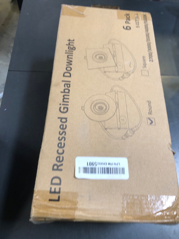 Photo 1 of POPANU Canless Recessed Gimbal Downlight Rotatable-Spotlight 5 CCT Eyeball Ceilling Potlight, Dimmable Lights Fixture with Junction Box, 8W CCT Adjustable (Brushed Nickel, 3 Inch)