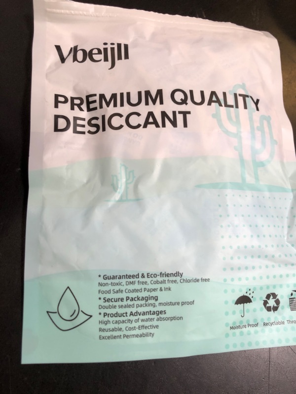 Photo 1 of Vbeijll Premium 1 Gram 100 Pcs Desiccant Silica Gel Packets for Lab Distillation Apparatus, Moisture Absorbers for Food Grade Silica Packets for Foods, Seeds, 3D Filaments, Electronics, Safes