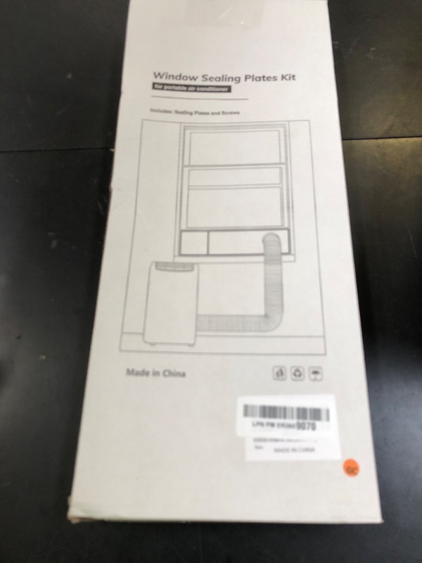Photo 1 of GCGOODS Portable Air Conditioner Window Seal Plates Kit for 5 Inch Diameter Exhaust Hose, 3 Adjustable Mobile AC Window Kit with Plastic Guard Up to 47", Universal Sealing Panels for Sliding Windows