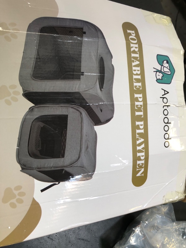 Photo 1 of Aptododo Portable Large Cat Playpen for Outdoor & Indoor Cats Cage, Large Foldable Cat Tent, Fit Puppy, Dogs, Pets