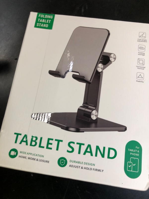 Photo 1 of OCYCLONE iPad Stand Holder, Foldable Tablet Stand for Desk, Compatible with 4-15.6" Devices, Green