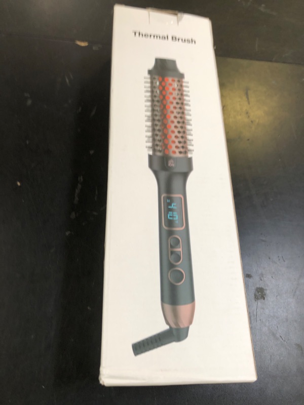 Photo 1 of Lopeie Infrared Thermal Brush for Blowout Look, 1.5 Inch Ionic Thermal Round Brush Makes Hair Smoother Get Natural Curls, Dual Voltage, Easy to Use, Gifts for Women