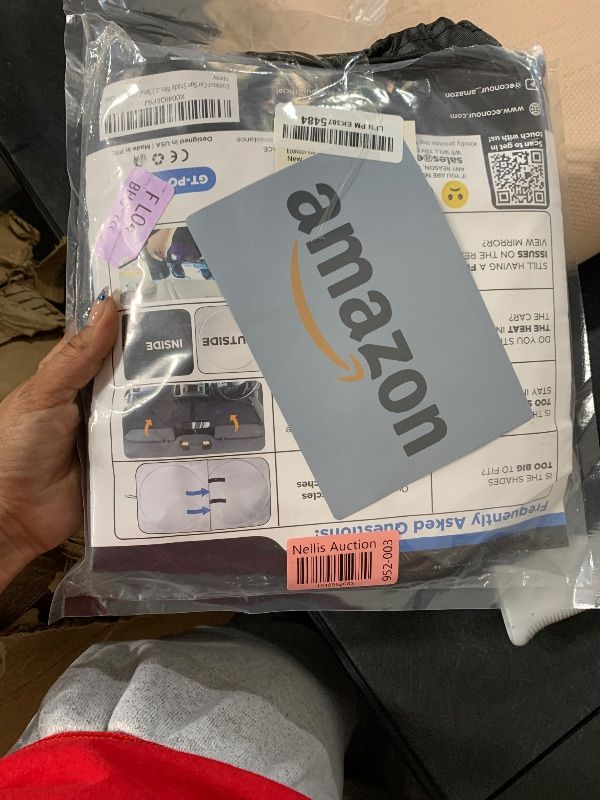 Photo 3 of EcoNour Car Windshield Sun Shade | 2025 Upgraded Innovative No-Light-Pass Technology for Maximum Coverage | Foldable Sun Shade Keeps Your Vehicle Cool | Must-Have Car Accessories | Small (59" x 29")