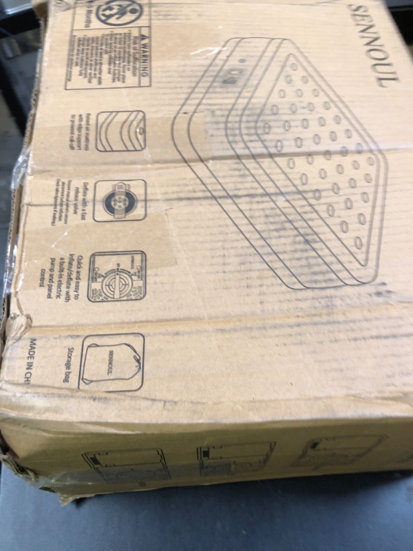 Photo 1 of SENNOUL Air Mattress Queen with Built in Pump - 2 Mins Quick Self Inflatable,16"/650lbs Max Blow Up Bed, All Night Stability No Lost Air?No Peculiar Smell for Camping,Home,Guests & Portable Travel