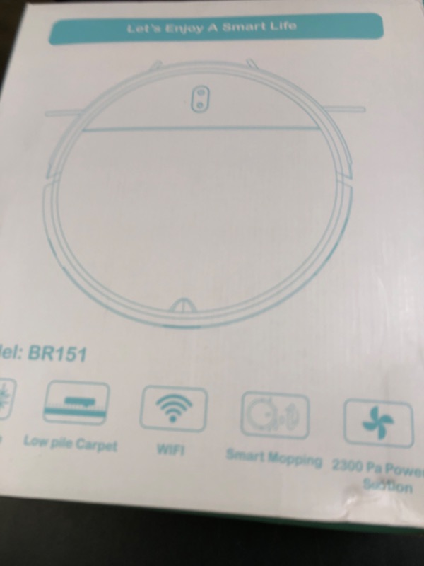 Photo 1 of Robot Vacuum and Mop, 2 in 1 Robotic Vacuum Cleaner with Schedule, App/Voice, Slim Mopping Vacuum Robot with Watertank and Dustbin, Self-Charging, Easy of Use, Ideal for Hard Floor, Pet Hair, Carpet