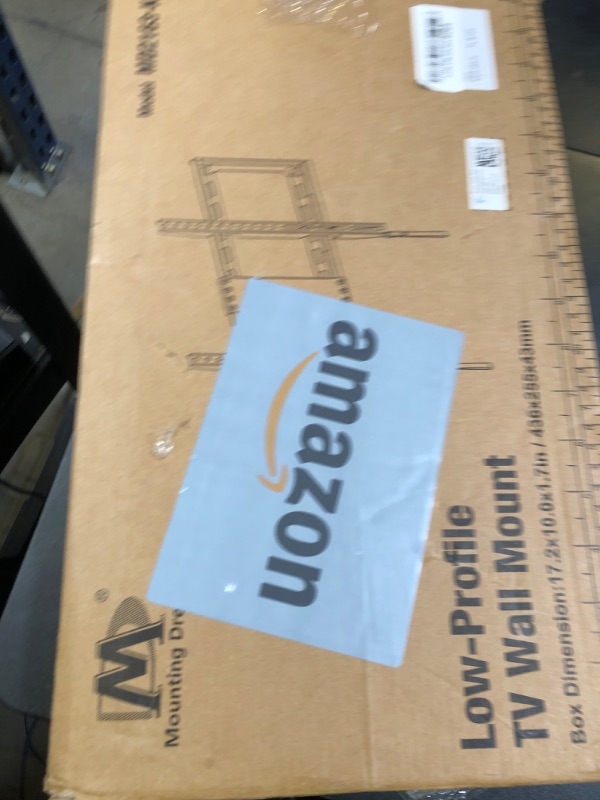 Photo 1 of Mounting Dream TV Mount Fixed for Most 42-84 Inch Flat Screen TVs, TV Wall Mount Bracket up to VESA 600 x 400mm and 132 lbs - Fits 16"/18"/24" Studs - Low Profile and Space Saving MD2163-K