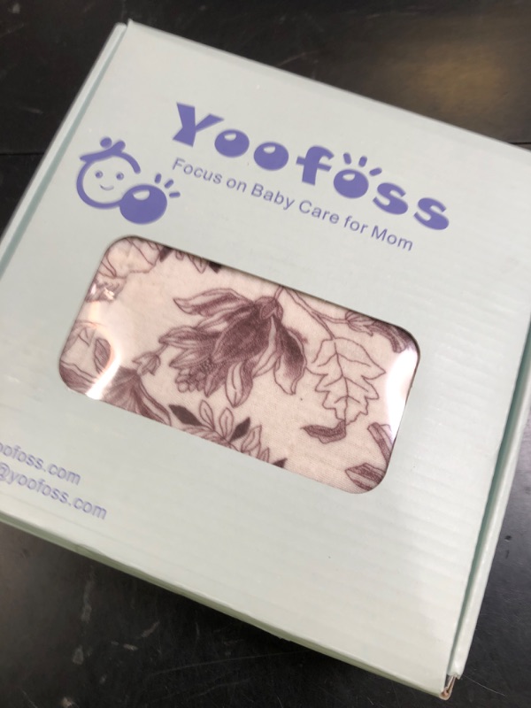 Photo 1 of Yoofoss Muslin Baby Bibs 10 Pack 100% Organic Cotton 6-Layer Soft Absorbent Drool Bandana Baby Bibs for Drooling and Teething for Boys and Girls, Pink Flower
