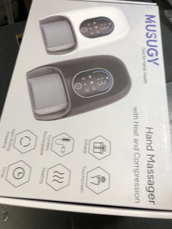 Photo 1 of Hand Massager with Heat and Compression : Full-Hand and Wrist Coverage with Touchscreen & Palm Roller – Designed for Daily Comfort at Home, Office, or Travel – FSA HSA Eligible