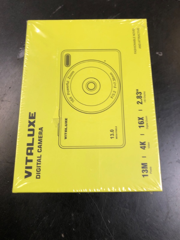 Photo 1 of Digital Camera, 4K FHD Vintage Camera for Kids, Real 13MP 16x Zoom Autofocus, 2.83'' LCD Screen, Long Lasting, Compact Small Cameras with 32G Card, Best Gift for Kids, Teens, Girl, Boy and Beginngers
