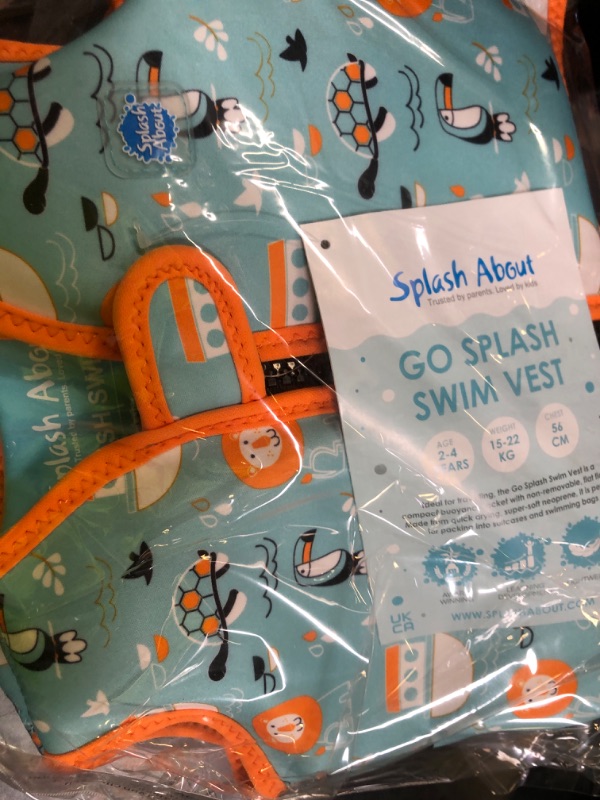 Photo 1 of Splash About Go Splash Swim Vest, Blue Ark, 2-4 Years