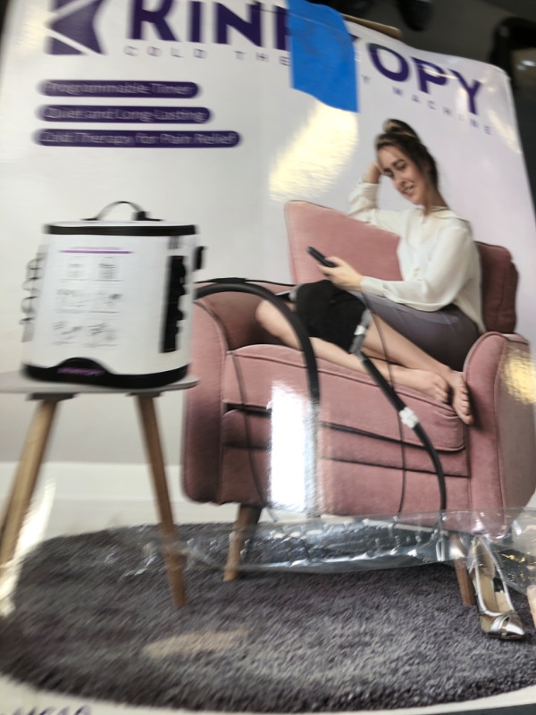 Photo 1 of Cold Therapy Machine with Programmable Timer, Portable Ice Machine for Knee After Surgery, Knee Replacement Recovery System, Cryotherapy Pain Relief w/Compression Pad for,Shoulder, Hip and Ankle