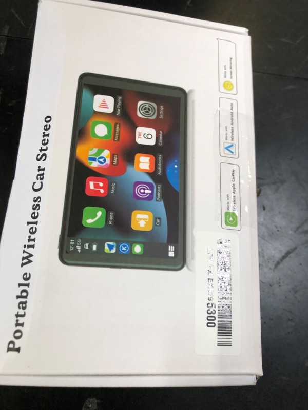 Photo 1 of Portable Wireless with Apple CarPlay and Android Auto Screen for Car, 7" HD Touch Screen Car Stereo with Mirror Link, Bluetooth 5.2, Backup Camera, AUX,FM Transmitter for All Vehicle