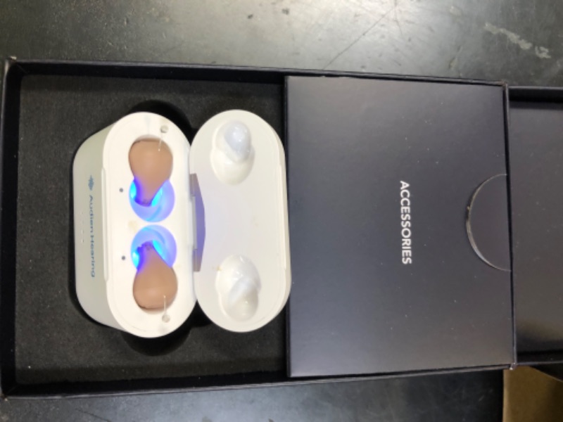 Photo 1 of Audien ATOM PRO 2 Wireless Rechargeable OTC Hearing Aid, Premium Comfort Design and Nearly Invisible