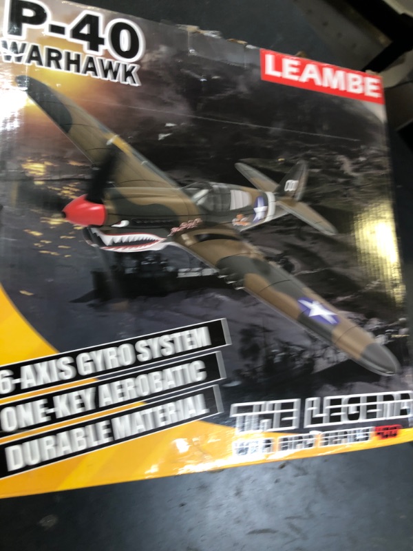 Photo 1 of LEAMBE RC Plane 4 Channel Remote Control Airplane - Ready to Fly P-40 Warhawk RC Airplane for Beginners Adult with Xpilot Stabilization System & One Key Aerobatic