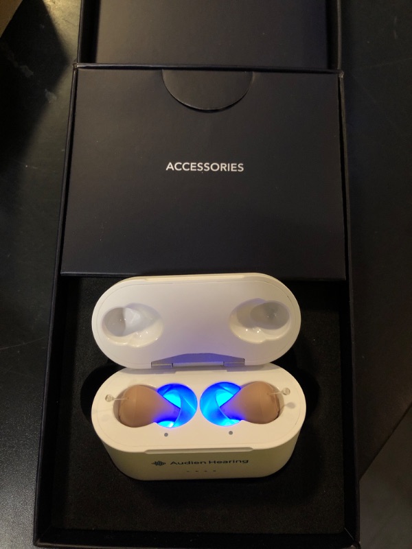 Photo 1 of Audien ATOM PRO 2 Wireless Rechargeable OTC Hearing Aid, Premium Comfort Design and Nearly Invisible