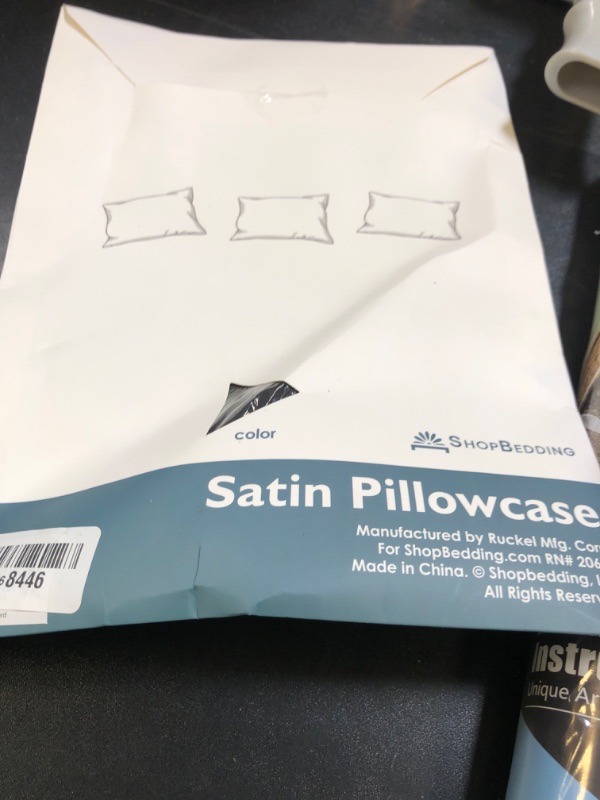 Photo 1 of BLISSFORD Black Satin Pillowcase with Zipper for Hair and Skin Care, Feels Soft and Cool Like a Silk Pillowcase, Satin Pillow Cases 2 Pack, Slik Pillow Cover, Standard Size, Set of 2