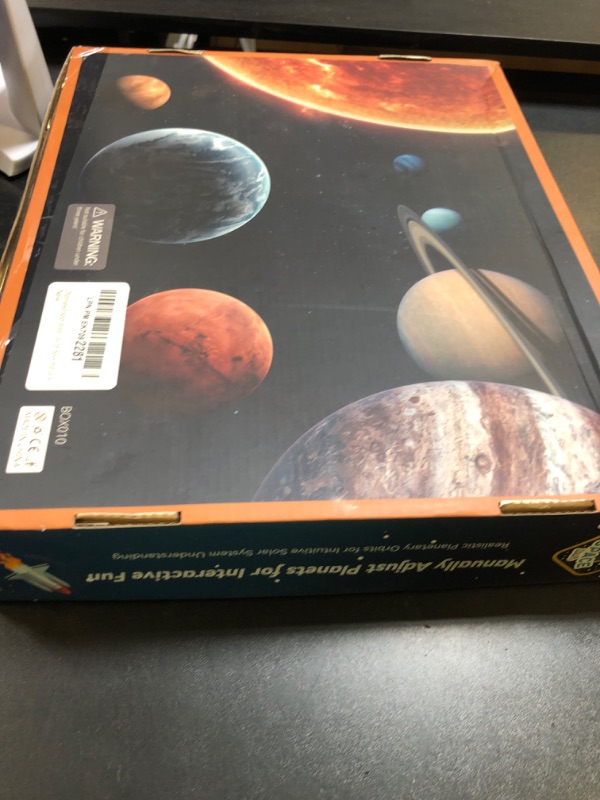 Photo 1 of Ohanniewa Solar System Project Kit for Kids, Mixed Sized Foam Balls,Painting Tools and Disc Planetary Orbits,DIY Planets Model for Kids, Stem Toy for Boys and Girls